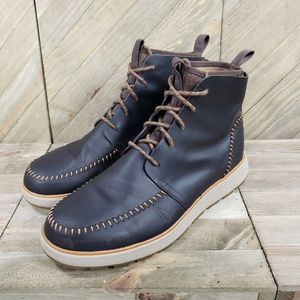 Chaco Dixon Mens Moc Toe Outdoor Hiking Chukka Boot Size 12 Java Brown J106287